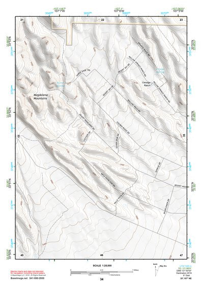 33107NE Page 34 San Mateo Mountains Topo Preview 1
