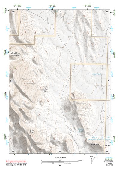 33107NE Page 45 San Mateo Mountains Topo Preview 1