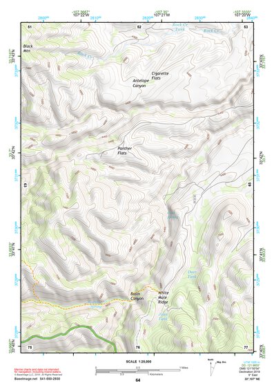 33107NE Page 64 San Mateo Mountains Topo Preview 1