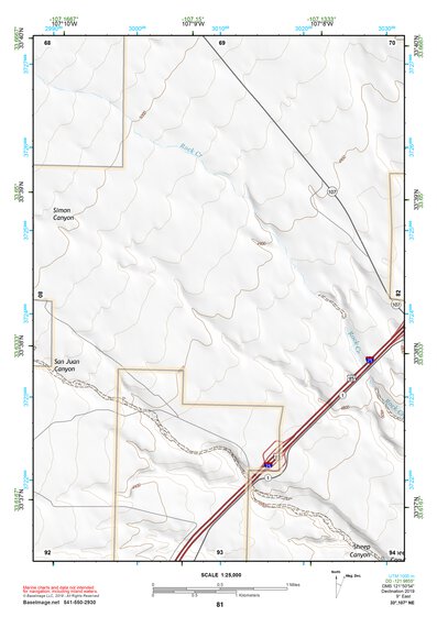 33107NE Page 81 San Mateo Mountains Topo Preview 1