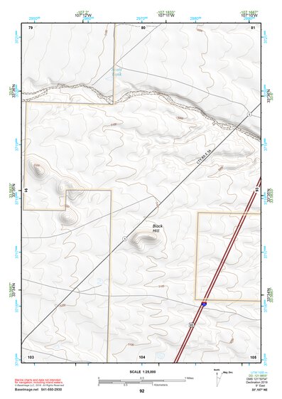 33107NE Page 92 San Mateo Mountains Topo Preview 1