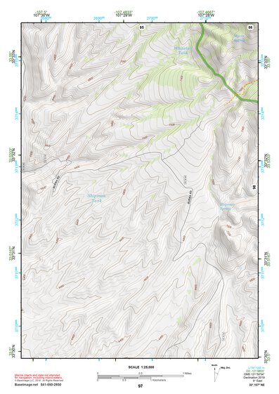 33107NE Page 97 San Mateo Mountains Topo Preview 1