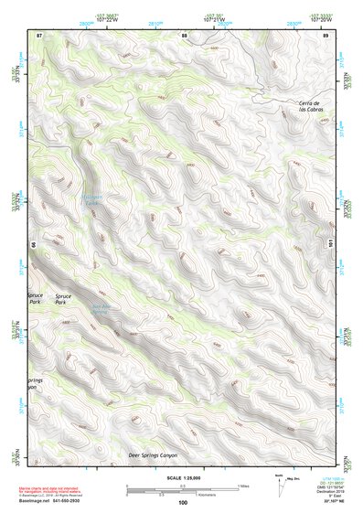 33107NE Page 100 San Mateo Mountains Topo Preview 1