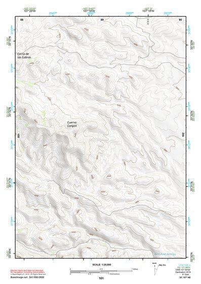 33107NE Page 101 San Mateo Mountains Topo Preview 1