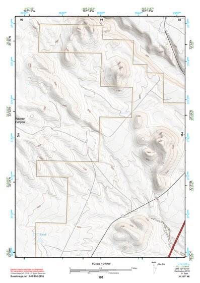 33107NE Page 103 San Mateo Mountains Topo Preview 1