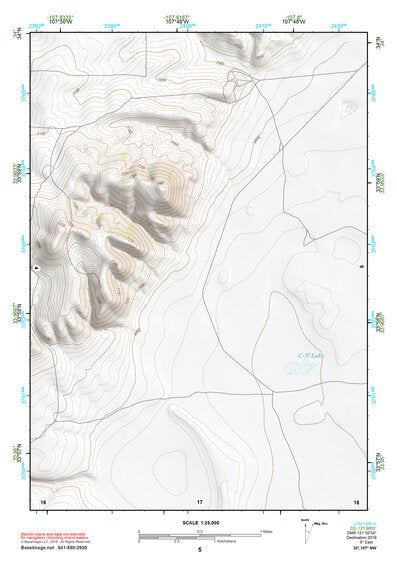 33107NW Page 5 San Mateo Mountains Topo Preview 1