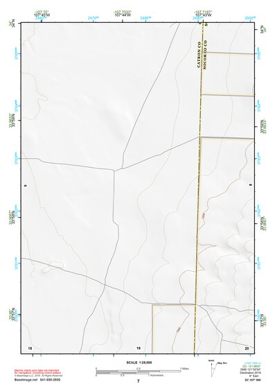33107NW Page 7 San Mateo Mountains Topo Preview 1