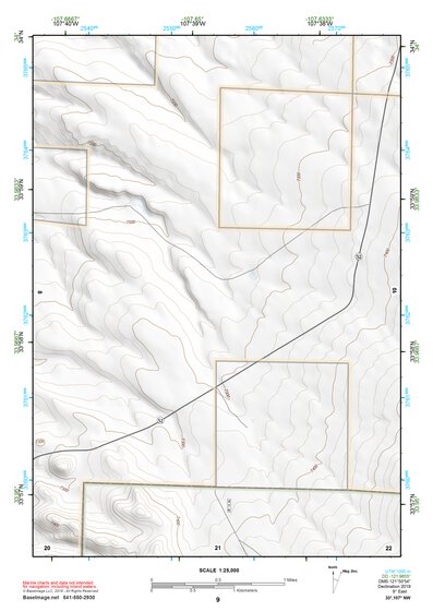 33107NW Page 9 San Mateo Mountains Topo Preview 1