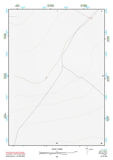 33107NW Page 13 San Mateo Mountains Topo Preview 1