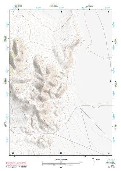 33107NW Page 17 San Mateo Mountains Topo Preview 1