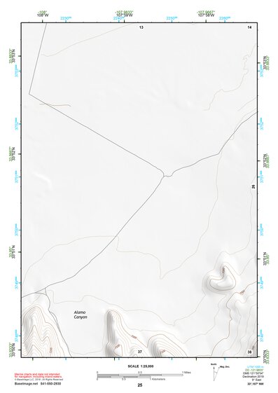 33107NW Page 25 San Mateo Mountains Topo Preview 1