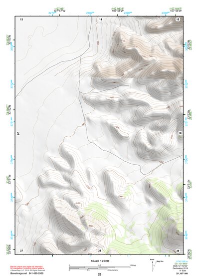 33107NW Page 26 San Mateo Mountains Topo Preview 1