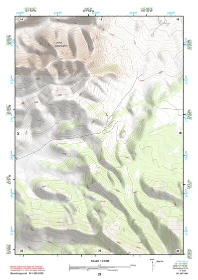 33107NW Page 27 San Mateo Mountains Topo Preview 1