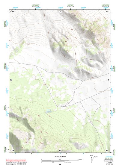 33107NW Page 28 San Mateo Mountains Topo Preview 1