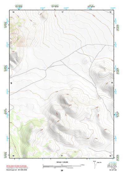 33107NW Page 29 San Mateo Mountains Topo Preview 1