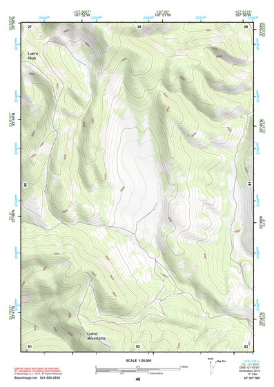 33107NW Page 40 San Mateo Mountains Topo Preview 1