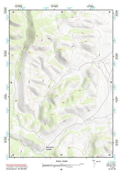 33107NW Page 41 San Mateo Mountains Topo Preview 1