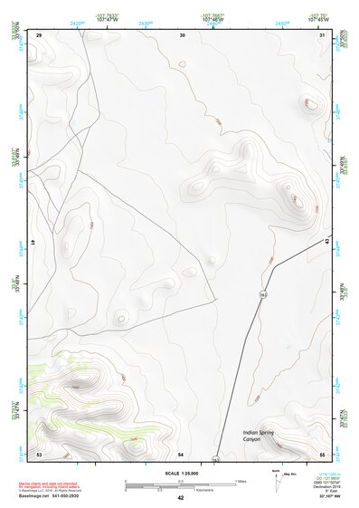 33107NW Page 42 San Mateo Mountains Topo Preview 1