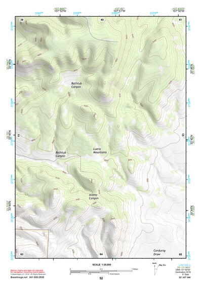 33107NW Page 52 San Mateo Mountains Topo Preview 1