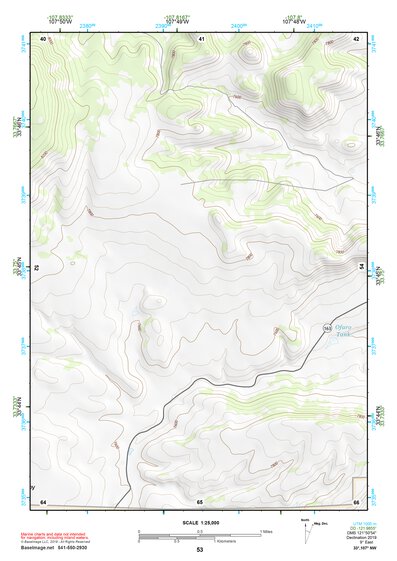 33107NW Page 53 San Mateo Mountains Topo Preview 1