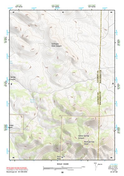 33107NW Page 55 San Mateo Mountains Topo Preview 1