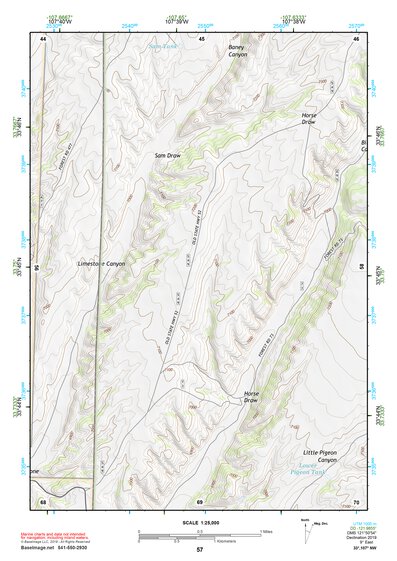 33107NW Page 57 San Mateo Mountains Topo Preview 1