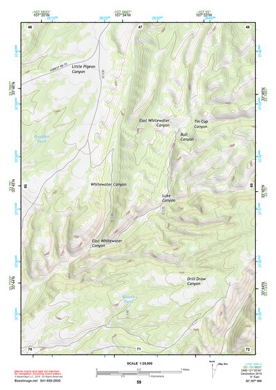 33107NW Page 59 San Mateo Mountains Topo Preview 1