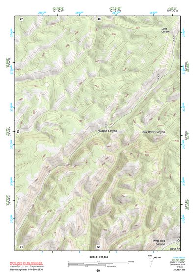 33107NW Page 60 San Mateo Mountains Topo Preview 1