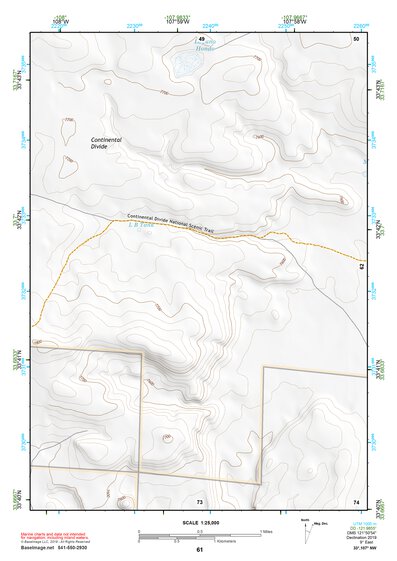 33107NW Page 61 San Mateo Mountains Topo Preview 1