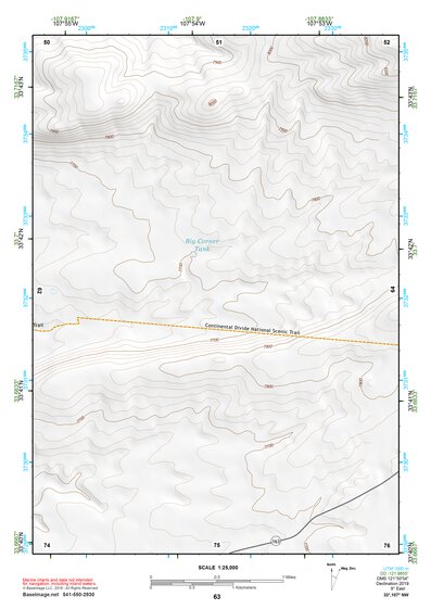 33107NW Page 63 San Mateo Mountains Topo Preview 1