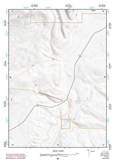 33107NW Page 64 San Mateo Mountains Topo Preview 1