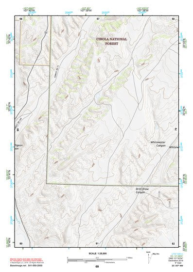33107NW Page 69 San Mateo Mountains Topo Preview 1