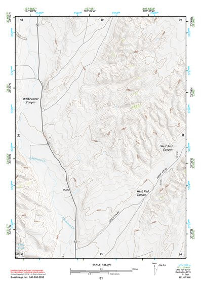 33107NW Page 81 San Mateo Mountains Topo Preview 1
