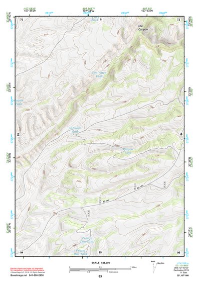 33107NW Page 83 San Mateo Mountains Topo Preview 1