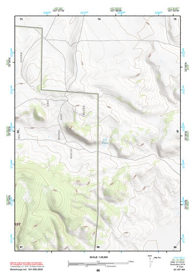 33107NW Page 86 San Mateo Mountains Topo Preview 1