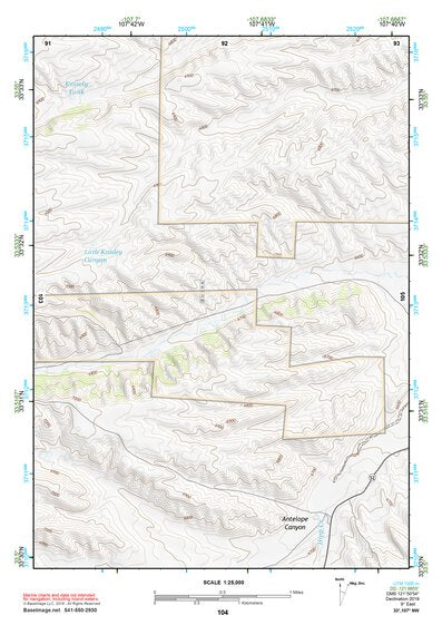 33107NW Page 104 San Mateo Mountains Topo Preview 1
