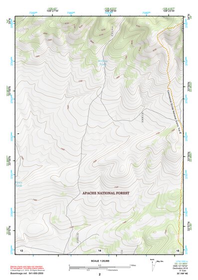 33108NE Page 2 Tularosa Mountains Topo Preview 1