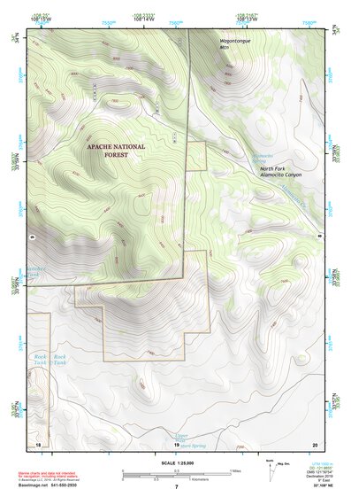 33108NE Page 7 Tularosa Mountains Topo Preview 1