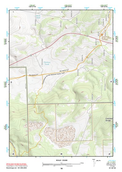 33108NE Page 14 Tularosa Mountains Topo Preview 1