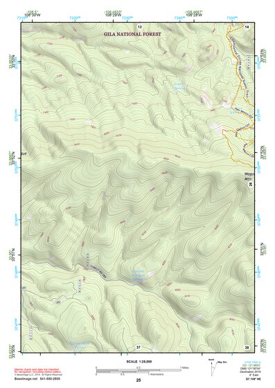33108NE Page 25 Tularosa Mountains Topo Preview 1