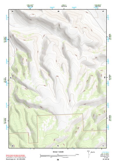 33108NE Page 58 Tularosa Mountains Topo Preview 1