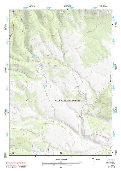 33108NE Page 62 Tularosa Mountains Topo Preview 1
