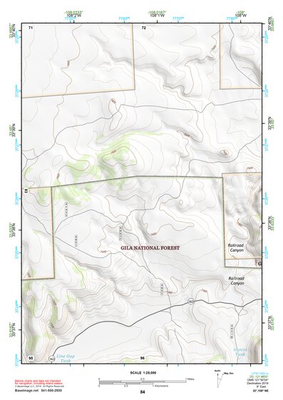 33108NE Page 84 Tularosa Mountains Topo Preview 1