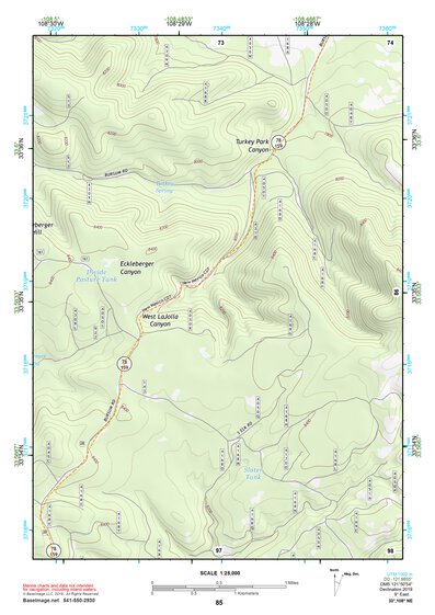 33108NE Page 85 Tularosa Mountains Topo Preview 1