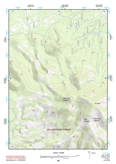 33108NE Page 86 Tularosa Mountains Topo Preview 1
