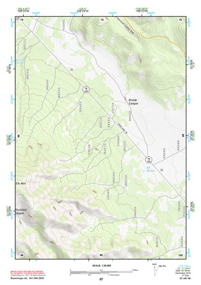 33108NE Page 87 Tularosa Mountains Topo Preview 1