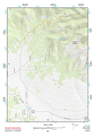 33108NE Page 88 Tularosa Mountains Topo Preview 1