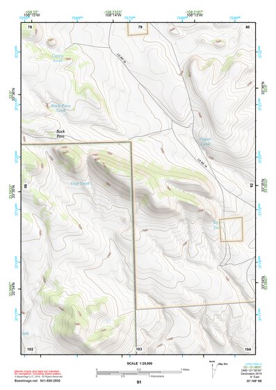 33108NE Page 91 Tularosa Mountains Topo Preview 1