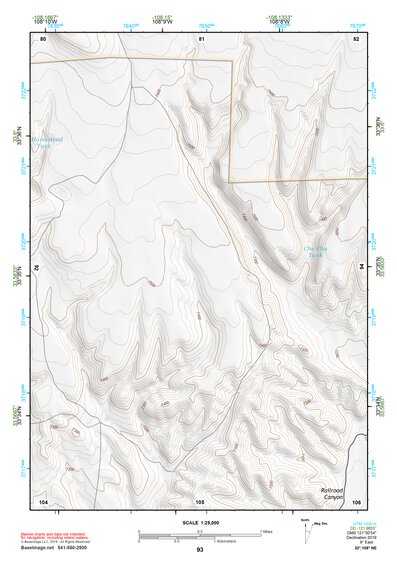 33108NE Page 93 Tularosa Mountains Topo Preview 1