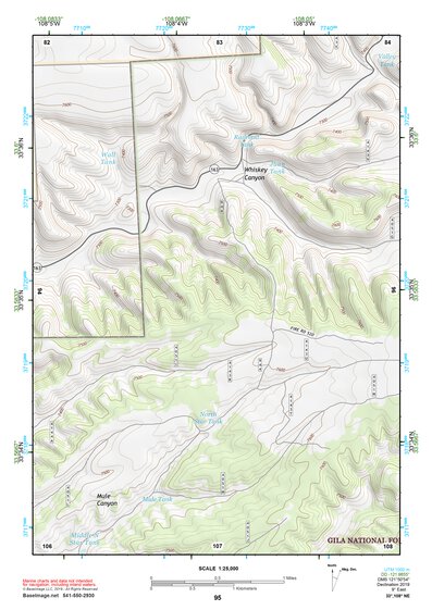 33108NE Page 95 Tularosa Mountains Topo Preview 1